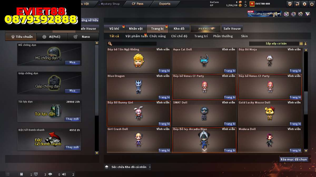 shop acc cf uy tin gia re